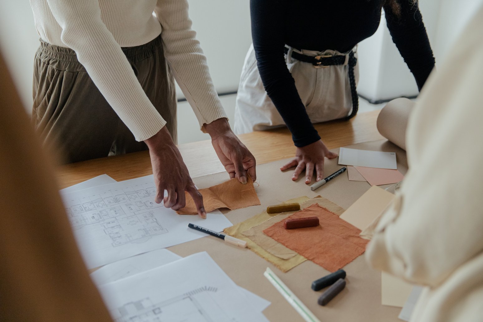 a group of diverse people working on a project together